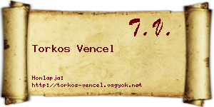 Torkos Vencel névjegykártya